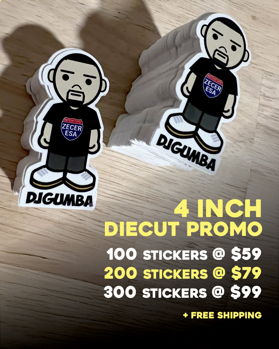 4in Diecut Sticker Promo